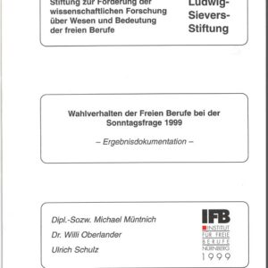 Wahlverhalten der Freien Berufe bei der Sonntagsfrage (1999)